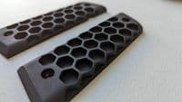 USA Aluminium Grip for M1911/MEU (Honeycomb, Black)