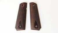 USA Made M1911 Walnut Wood grip-01 with AMBI-safety cut