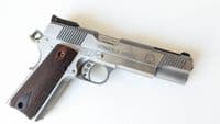 USA Made M1911 Walnut Wood grip-01 with AMBI-safety cut