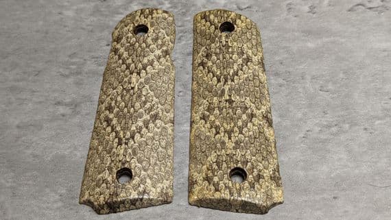USA Snake skin M1911 grip (No.81) with Ambi-safety cut