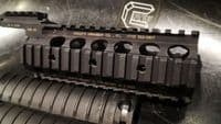 Used K.A.C. RIS II rail for M4 with 3 KAC rail panels