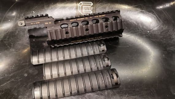 Used K.A.C. RIS II rail for M4 with 3 KAC rail panels