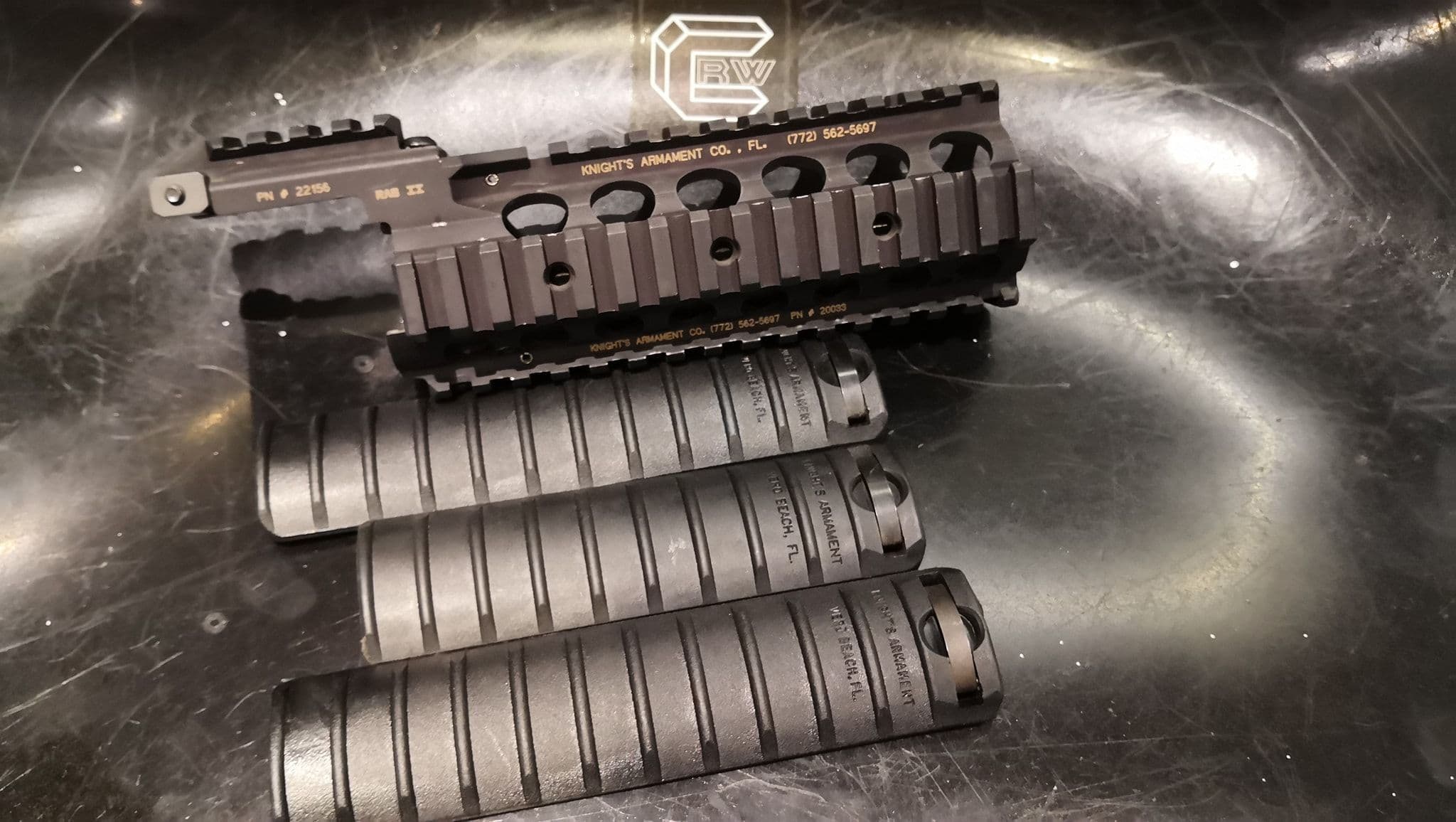 Used K A C RIS II rail for M4 with 3 KAC rail panels