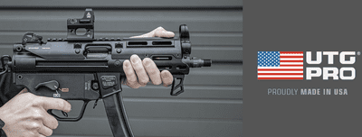 UTG PRO Monolithic M-LOK Handguard for MP5K (Hard Coat Anodized) Real steel item