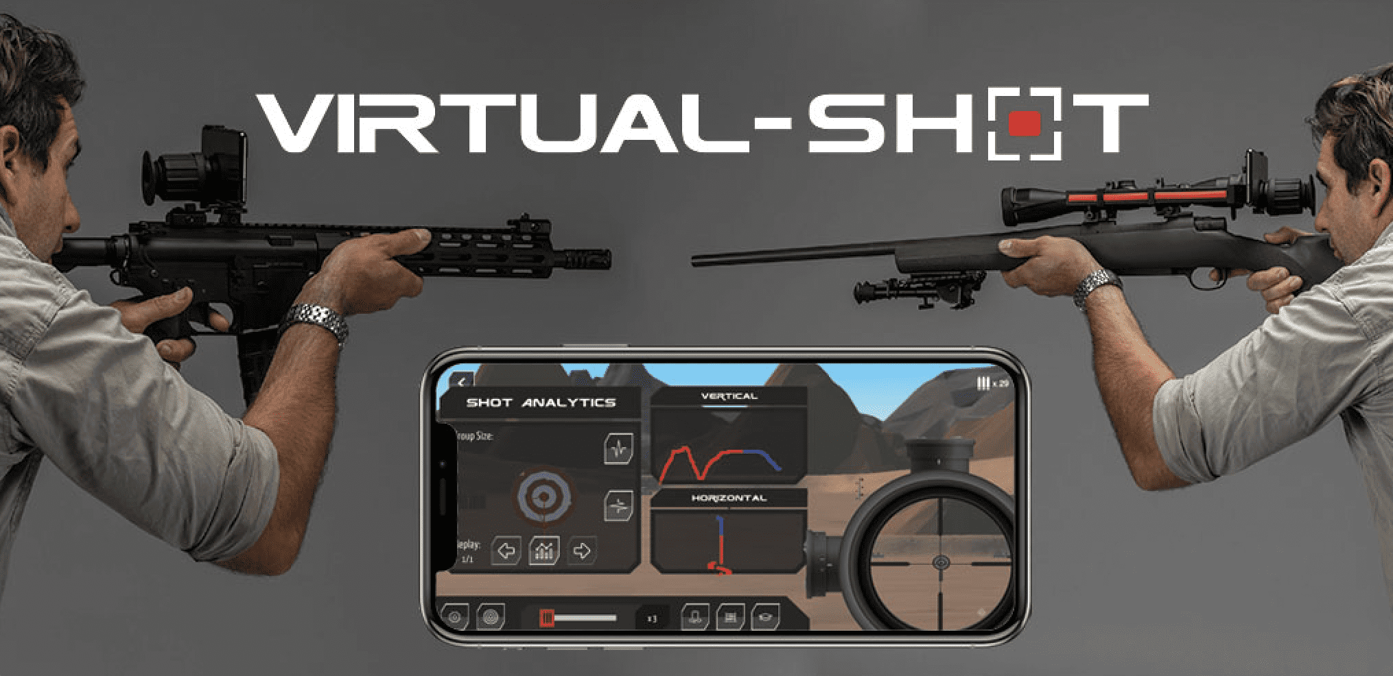 Gun Simulator Rifle Making Virtual Shot - Virtual Shooting Simulator Dry Fire Simulator Rifle version