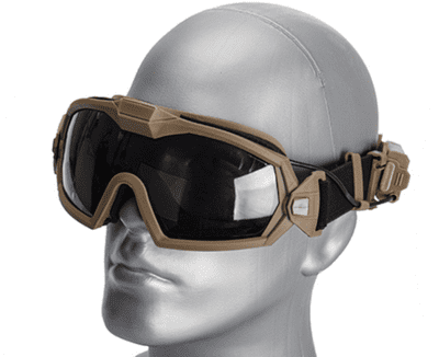 WST Tactical Anti-Fog Goggles (Tan) Tactical Airsoft Safety Goggles for Eye Protection