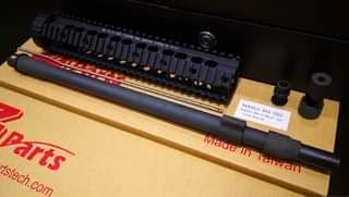 ZParts MK12 MOD1 Set w/ Steel Barrel For Marui M4 GBB (BK) [ZP-MARUI-M4-002]