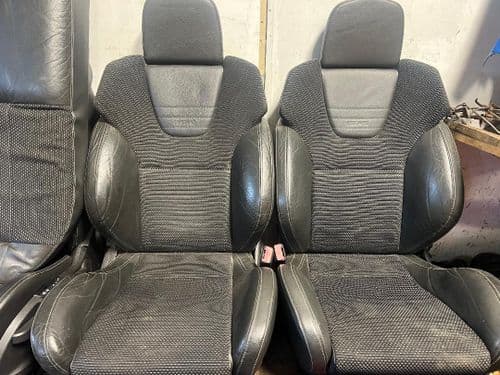 ASTRA H VXR RECARO  HALF BLACK LEATHER FRONT SEATS PAIR