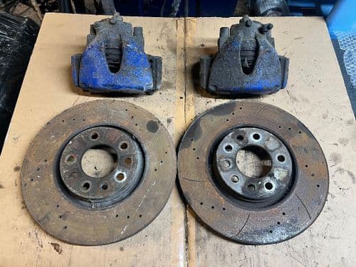ASTRA MK4 GSI 308mm DIMPLED & GROOVED FRONT BRAKE KIT, 5-STUD
