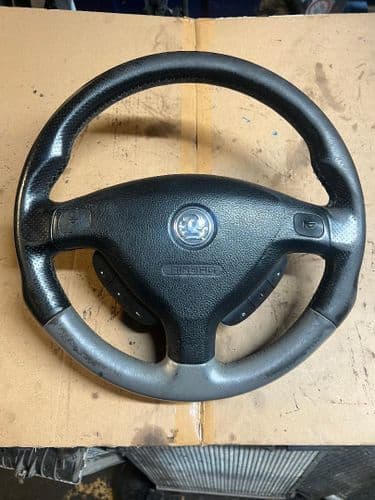 ASTRA MK4 GSI LEATHER STEERING WHEEL & AIRBAG