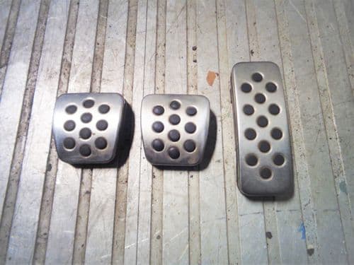 ASTRA MK4 GSI / MK5 VXR ALLOY PEDAL COVERS, SET OF 3