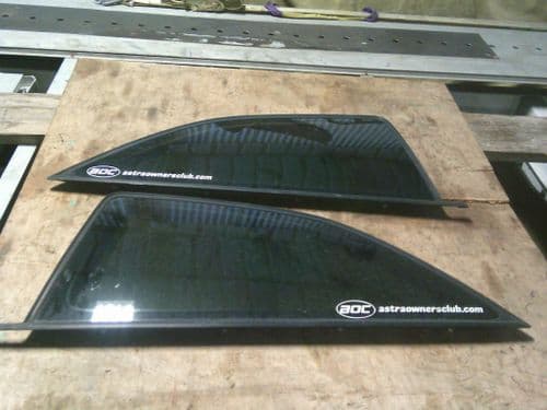 ASTRA MK4 GSI TINTED REAR QUARTER WINDOWS, PAIR
