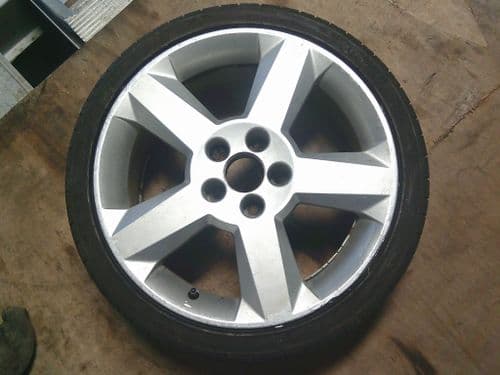 ASTRA MK4 SRI TURBO 17" GENUINE 5-SPOKE ALLOY WHEEL IN SILVER & TYRE