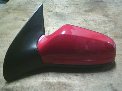 ASTRA MK5 3-DOOR N/S PASSENGER ELECTRIC MIRROR & COVER IN RED