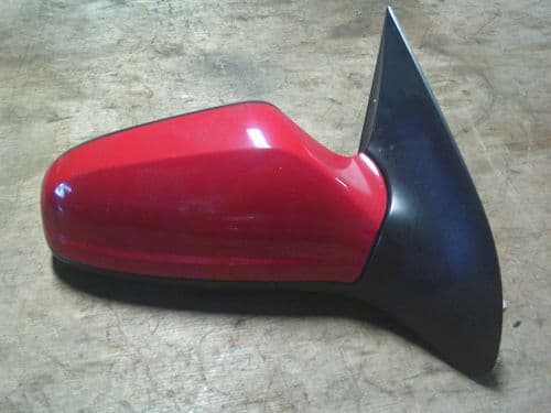 ASTRA MK5 3-DOOR O/S DRIVER ELECTRIC MIRROR & COVER IN RED
