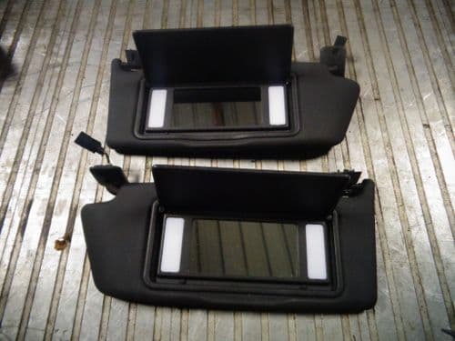 ASTRA MK5 BLACK ILLUMINATED SUNVISORS, PAIR
