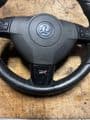 ASTRA MK5 VXR LEATHER STEERING WHEEL & AIRBAG.  BLACK INSERTS