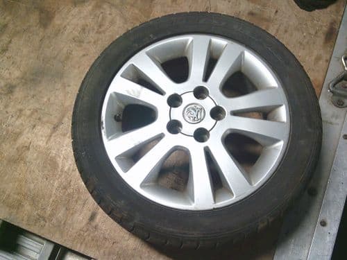 ASTRA SRI 16" GENUINE GM SRI ALLOY WHEEL IN SILVER & TYRE