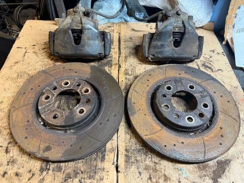 CORSA D VXR 308mm DIMPLED & GROOVED FRONT BRAKE SET