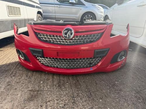 CORSA D VXR GENUINE GM FACELIFT FRONT BUMPER IN RED
