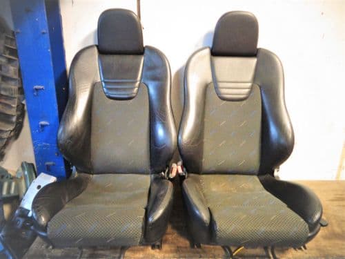 ZAFIRA GSI RECARO HALF LEATHER FRONT SEATS, PAIR