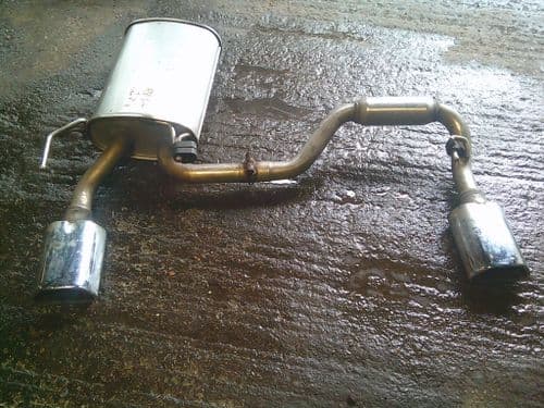 ZAFIRA VXR S/S DUAL EXIT BACK BOX EXHAUST SECTION