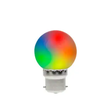 0.5W LED Polycarbonate Golf Ball Lamp, RGB Colour Changing
