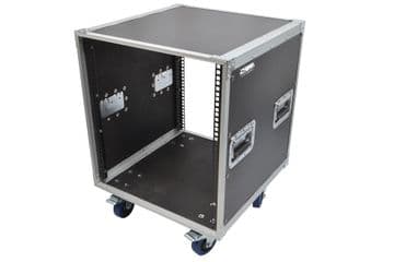 12U Rack Sleeve Flight Case, 500mm Depth with Wheels