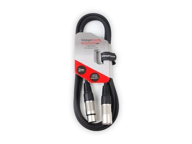 2m XLR Male to XLR Female Cable