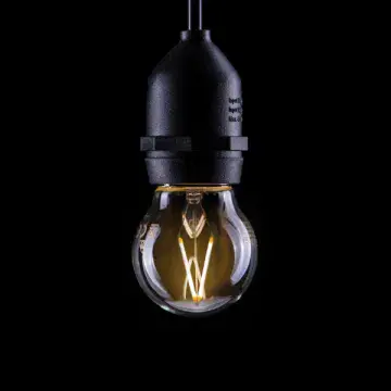 2W Dimmable LED Filament Golf Ball Polycarbonate Lamp 2,700K