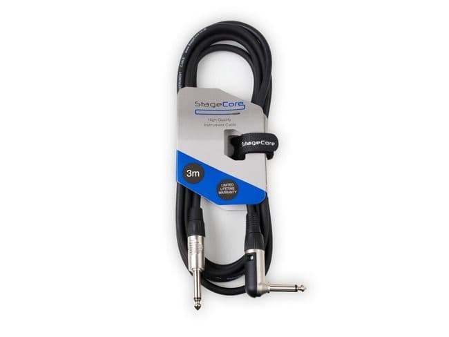 6.35mm Mono Jack Plug - 6.35mm Right Angled Mono Jack Plug