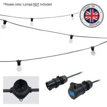 BC Festoon with 16A Plug and Socket