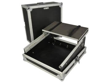 Cobra 10U Mixer Flight Case with Sliding Laptop Shelf