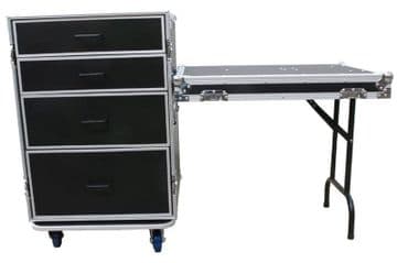 Cobra Universal Draw Case (4 Drawers) with Table, w/wheels