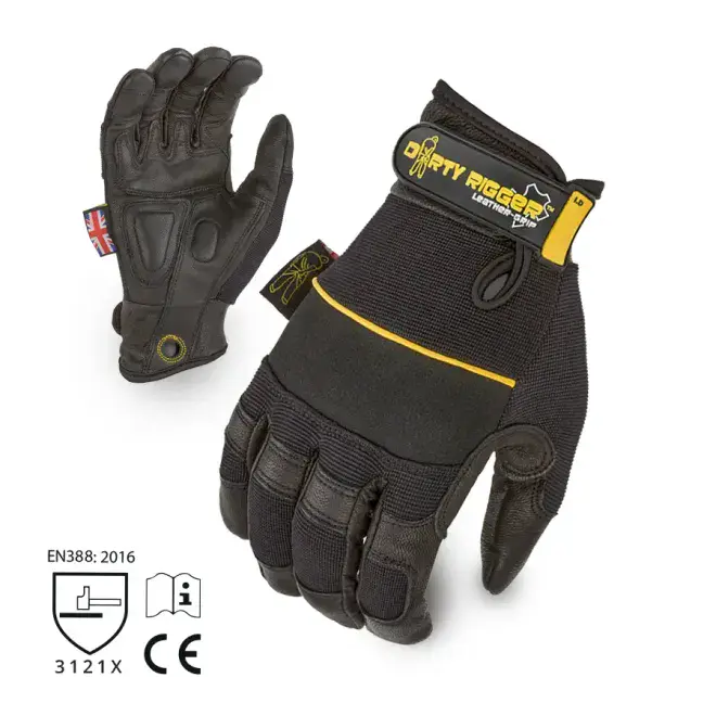 Dirty Rigger Leather Grip™ (V1.3) Heavy Duty Rigger Glove