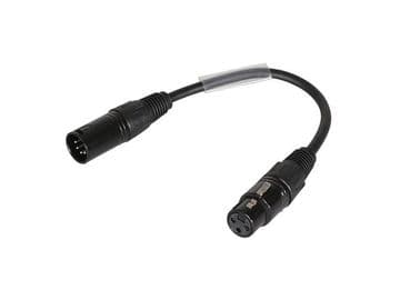 DMX Adaptor Cable, 5 Pin Male XLR to 3 Pin Female