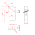 Doughty - Hook Clamp 50mm Standard