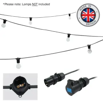 ES Festoon with 16A Plug and Socket