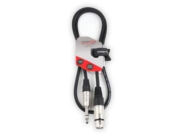 Female XLR - 6.35mm Stereo Jack Plug