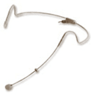 Headworn Microphone Biege - Compatible with Audio Technica Beltpack