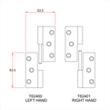 Lift off Hinges (Box of 10)