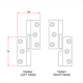 Lift off Hinges (Box of 10)