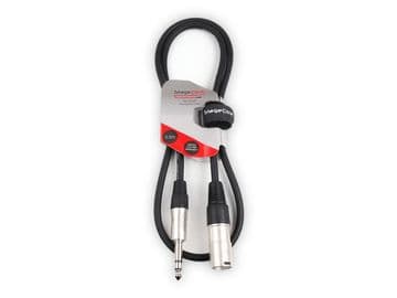 Male XLR - 6.35mm Stereo Jack Plug
