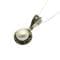 Marcasite Jewellery Set -  Round Pendant & Earrings - Sterling Silver