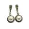 Marcasite Jewellery Set -  Round Pendant & Earrings - Sterling Silver