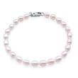Pearl Bracelet - AA 5mm Oval Cultured Freshwater Pearls - sterling silver lobster clasp. 3 variants