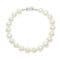Pearl Bracelet - AA 9-10mm Near Round Cultured Freshwater Pearls - sterling silver push in clasp