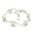 Pearl Bracelet - AA Oval Frshwaeter Pearls - Sterling Silver in White, Pink, Lavender, Black
