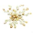 Pearl Brooch - Spray of Freshwater Rice Pearls - White or Pastel