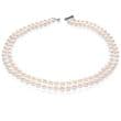 Pearl Choker - Double Strand - AA 6mm round pearls - sterling silver tube clasp